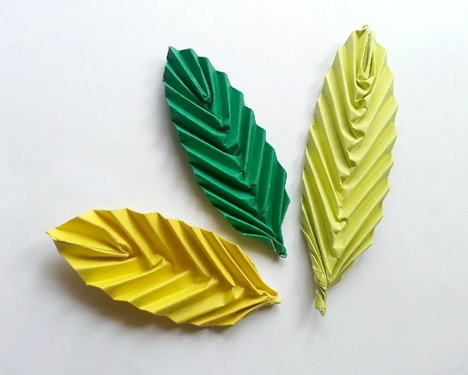 آموزش اوریگامی برگ