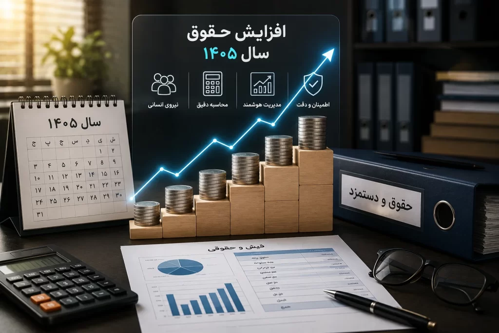 نحوه محاسبه افزایش حقوق سال ۱۴۰۵ | راهنمای کامل کارفرمایان و حسابداران